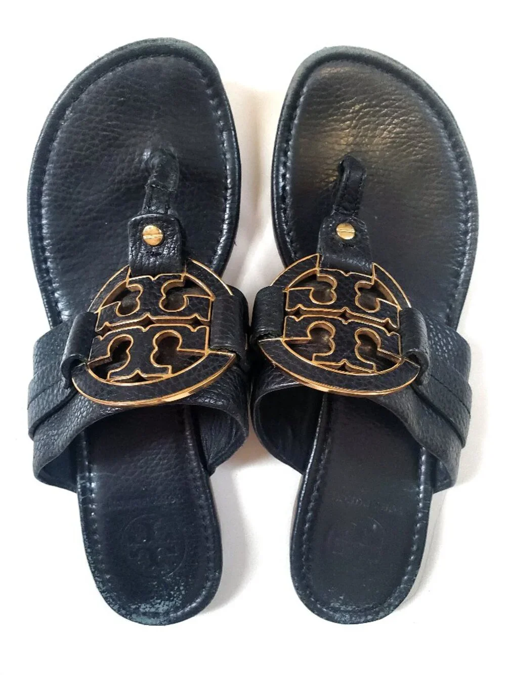 Tory Burch Amanda Thong Sandals Black 8.5